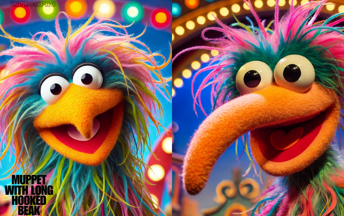 muppet with long hooked beak